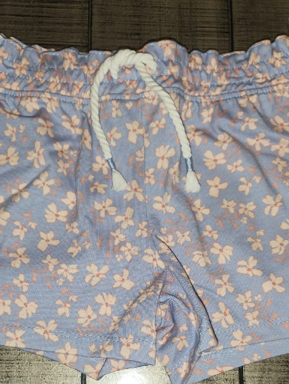 NWT OshKosh B'gosh Lavender Floral Shorts with Pink Flowers